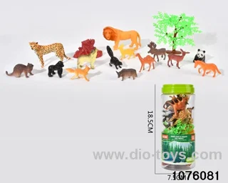 16pcs wild animal set