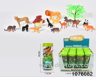 16pcs wild animal set（12 barrel/box）