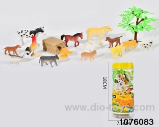 16pcs Pasture animal set