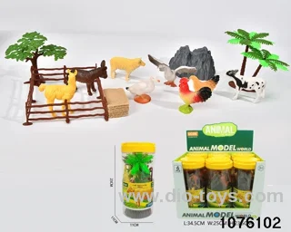 13pcs Pasture animal set（6 barrel/box）