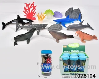 13pcs sea animal set（6 barrel/box）