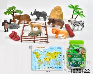 19pcs wild animal set