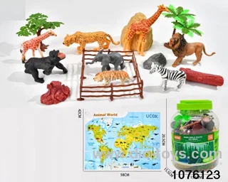 19pcs wild animal set