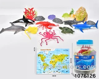 19pcs sea animal set