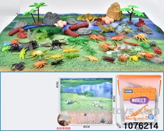 60pcs insect set with map