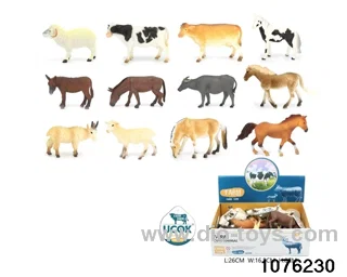 12pcs 5 inch Pasture animal set