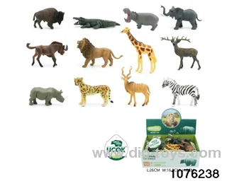12pcs 5 inch wild animal