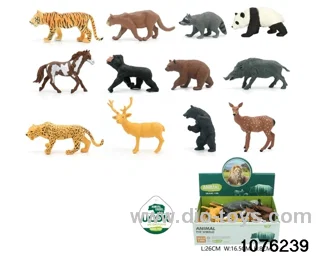 12pcs 5 inch wild animal