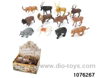 12pcs 5 inch wild animal set