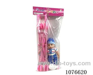 12inch doll with trolley
