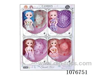 6inch doll 4pcs