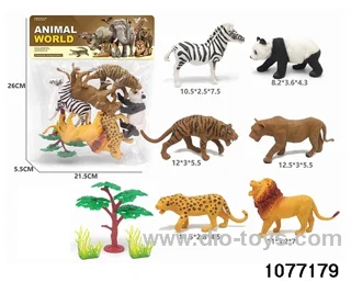 6pcs Wildlife Set in PP bag with header