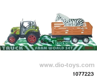 Farmer's head dragging an ox wagon in PVC cover