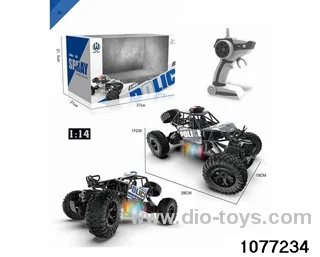 1:14 2.4G RC Car with 7 Colourful Lights in window box