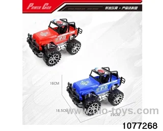Inertial off-road police vehicle in opp bag