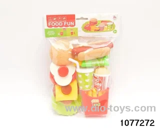 assembled burger joint in PP bag with header