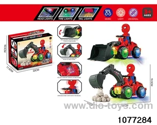 Electric universal light and sound engineering vehicle in color box