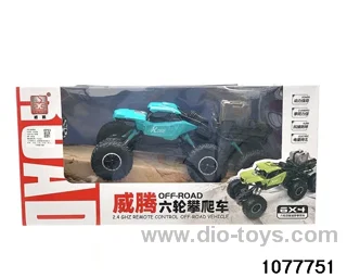 six-wheel climber car in window box