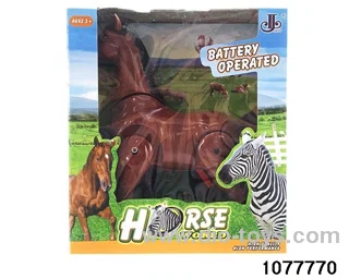 Electric simulation horse in window box