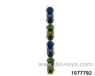 Pull back police car in PVC Tin