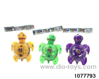 Flashing Turtle with Bell Pulling Wire in opp bag
