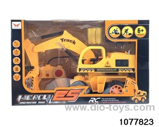 1:16 5ch RC Excavator with 7 coloured lights in window box