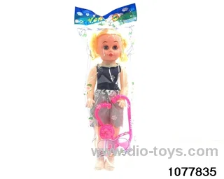 19 inch doll with rattle/medic in opp bag