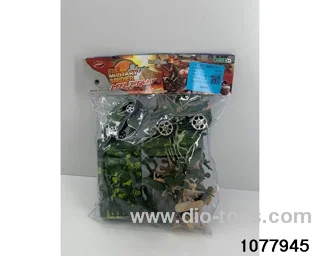 Military suits in PP bag with header