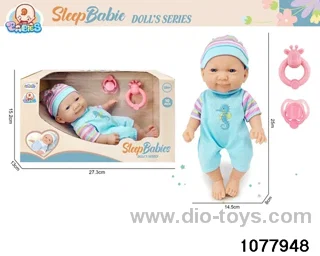 10inch Newborn + Rattle + Pacifier in window box