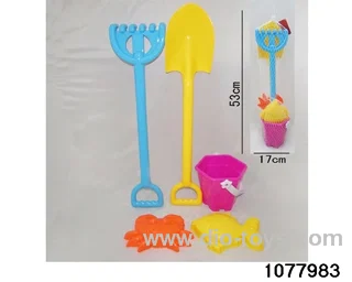 5pcs beach pail in Net bag