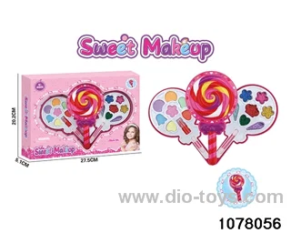 Children's cosmetics in window box