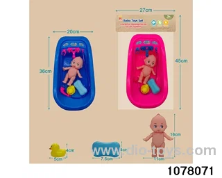 Bathtub Toys in PP bag with header