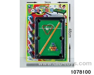billiards in Blister card