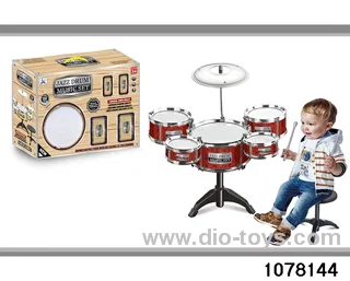Wood Grain Plated Jazz Drum in window box
