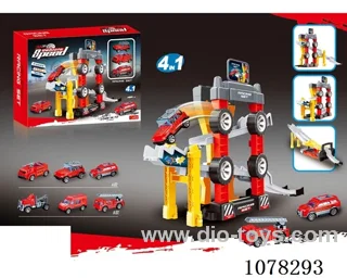 Fire rail car with 3PCS