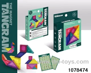 Magnetic Tangrams (7 pcs) in color box