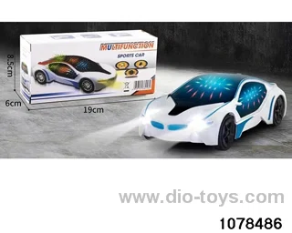 Universal 3D Lighted Musical Car in color box