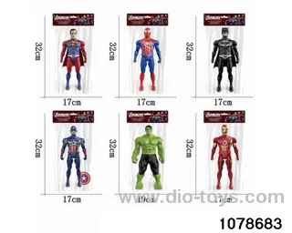 27CM Avengers (6 Mixed) in PP bag with header