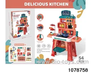 Kitchen counter with light and sound in color box