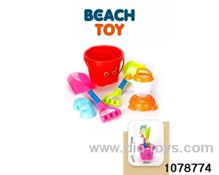 6pcs beach toy in Net bag