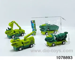 Pull Back Dinosaur Car in opp bag