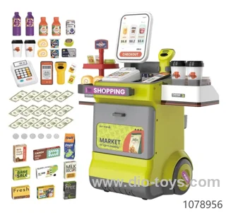 Supermarket Playset Pretend Play Cash Register Toy