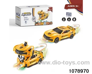 Electric Transformer Police Car (with lights and music) in color box