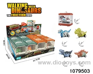 Inertia Dinosaur Toy with Cage in display box