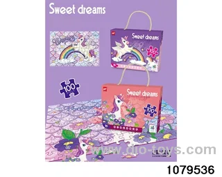 100pcs puzzle in color box