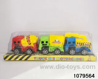 3pcs Skidding construction vehicle in PVC cover
