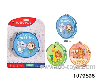 Cartoon Animal Tambourine in blister