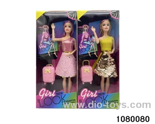 11.5 inch 9 jointed doll set in window box