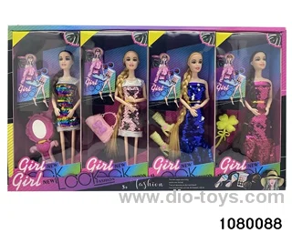 11.5 inch 9 jointed doll set in display box
