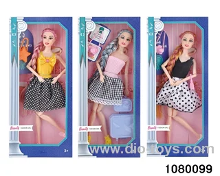 11 inch 12 jointed doll set in window box